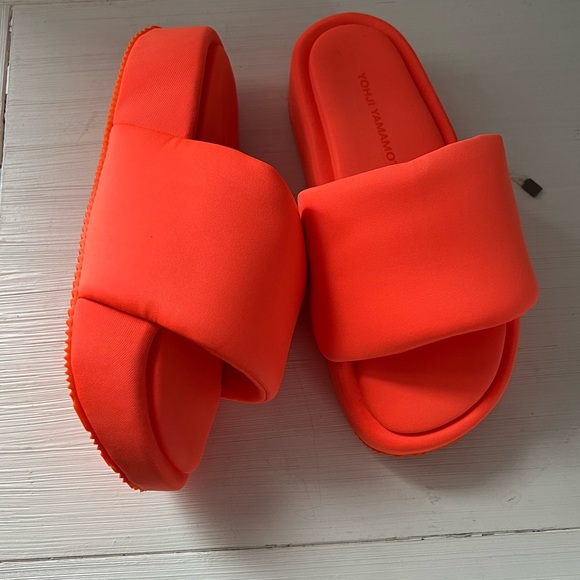 adidas Shoes - Y-3 women’s neon orange sandals